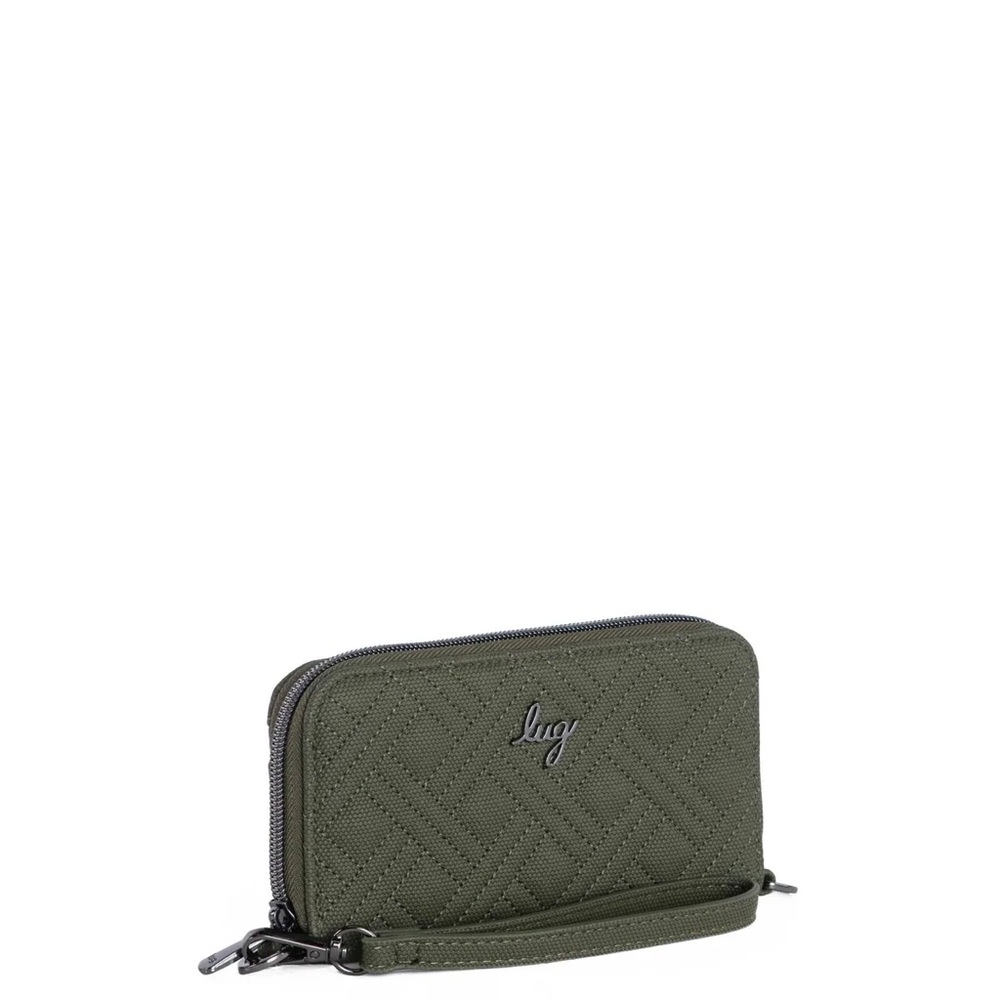 Whirly Matte Luxe Wristlet Wallet NWT Olive Green - Picture 3 of 6